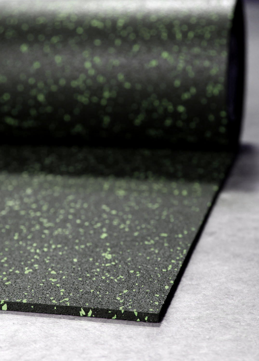 Gumena podna obloga u roli 1 m x 10 m x 5 mm (10% zeleni epdm)
