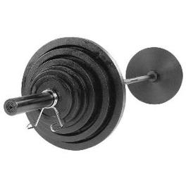 Komplet utega sa šipkom - 100 kg (željezni)